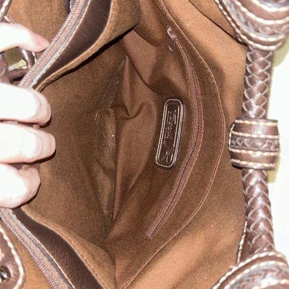 Fossil Womans Patchwork Boho Handbag Purse - Picture 5 of 6